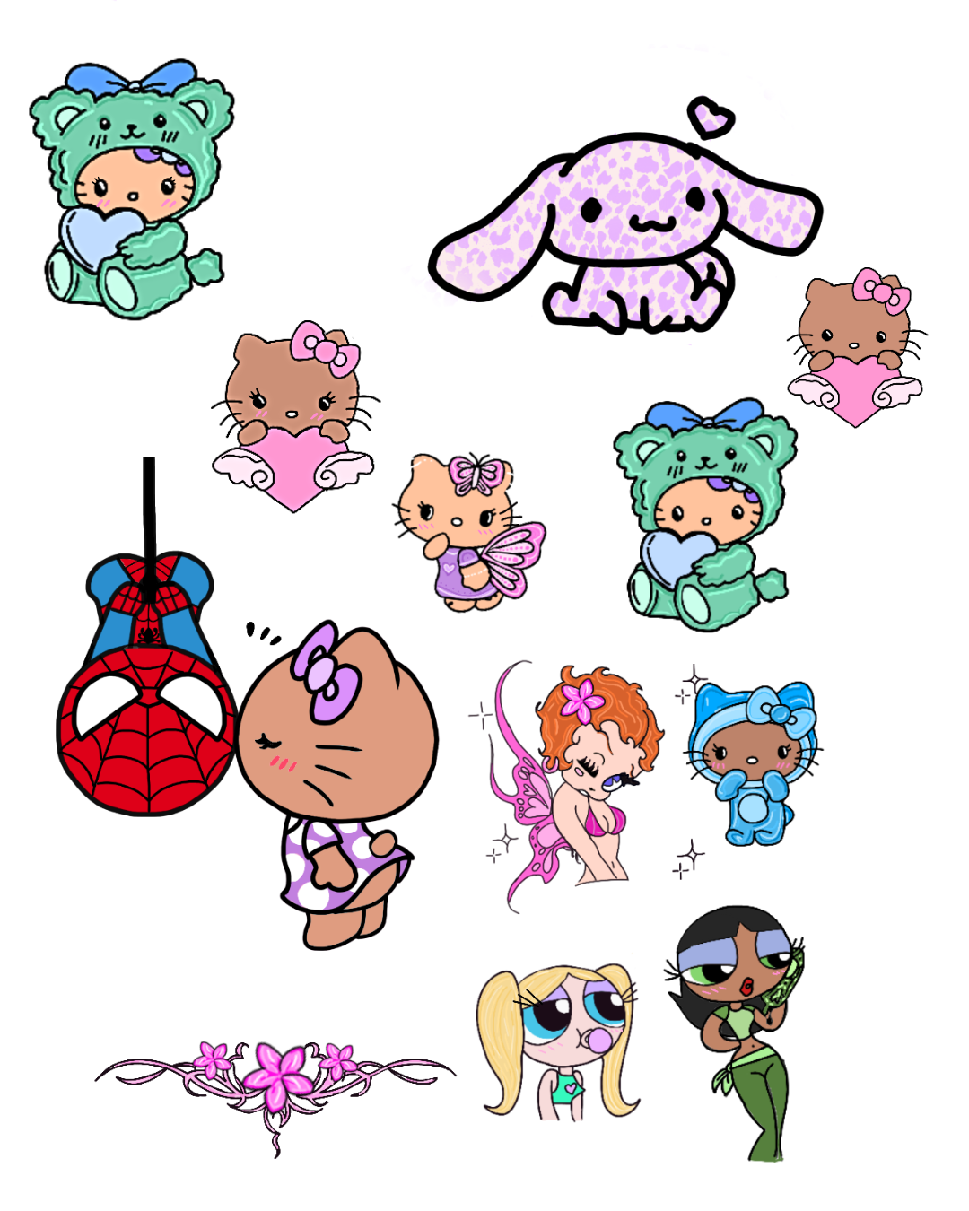 custom digital clip art- printable/ stickers